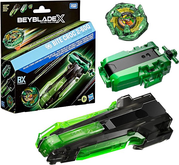 Beyblade X - Conjunto Lançador Á Corda - Premium - Manopla Personalizável - Hasbro
