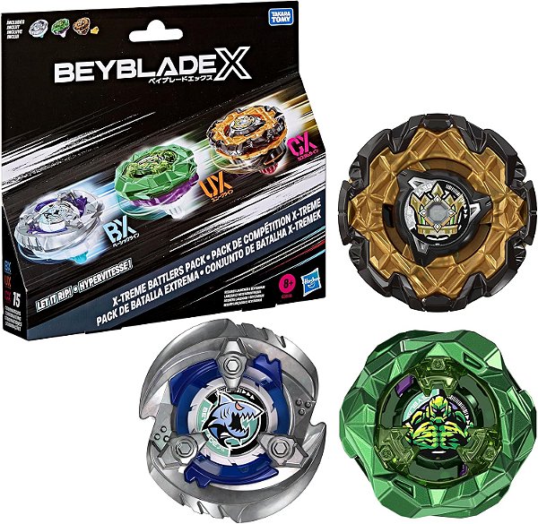 Beyblade X Conjunto Batalha X-treme, 3 Piões Hasbro