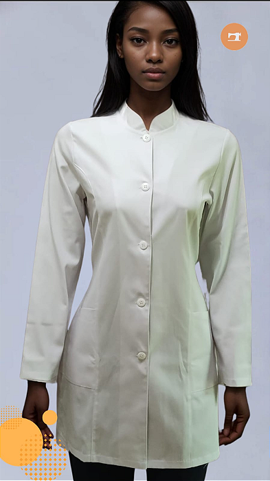 Jaleco feminino Alexia Algodão