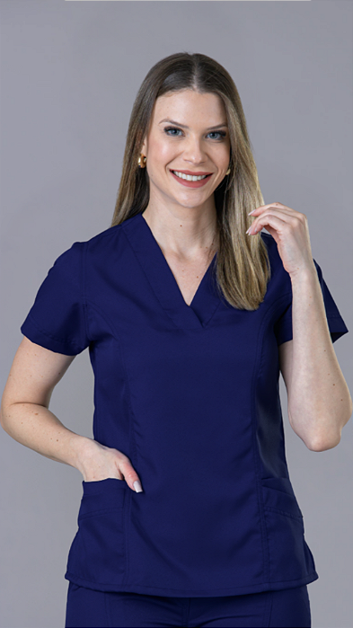 Scrub Blusa Brisa Azul Marinho