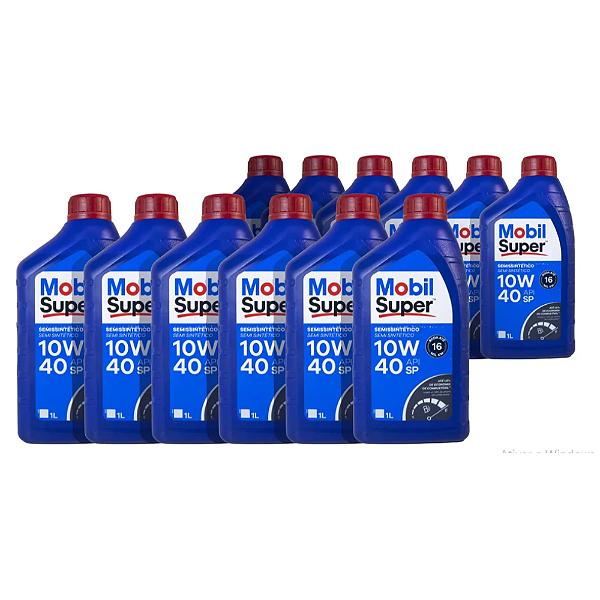 Óleo Mobil Super 10w40 Semi Api Sl 1l Cx 24 Un Original Nf