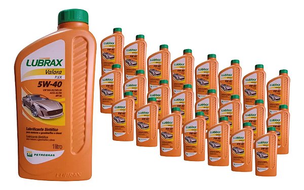 Caixa Óleo Lubrax Valora Sn 5w40 Sintético 24 Litros 24x1