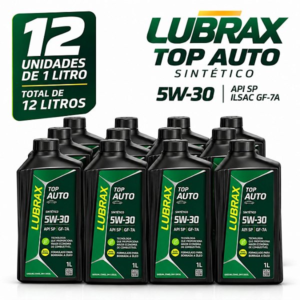 Óleo Lubrax 5w30 Valora Sintético Caixa 12l Carros Suvs