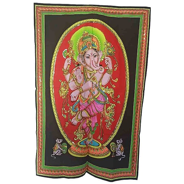 Painel Indiano - Ganesha colorido