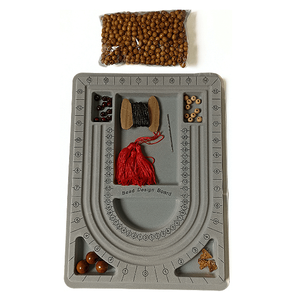 Kit completo monte japamala 108 contas com gabarito