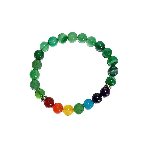 Pulseira de Pedras Naturais 7 chakras