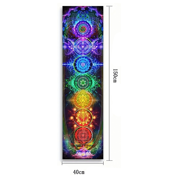 Panô Indiano 7 chakras - Enfeite 7 chakras