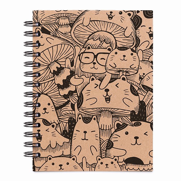 Sketchbook Kraft A5 - Caderno para Desenho - Cogu