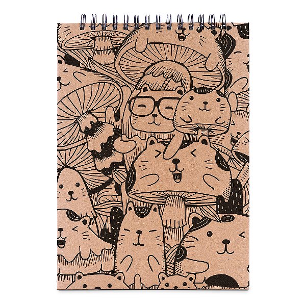 Sketchbook Kraft A4 - Caderno para Desenho - Cogu