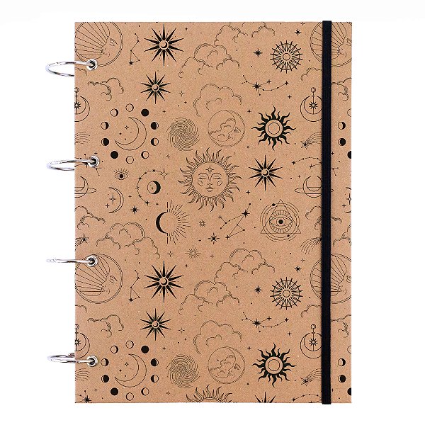 Caderno Argolado A4 - Kraft - Mistic