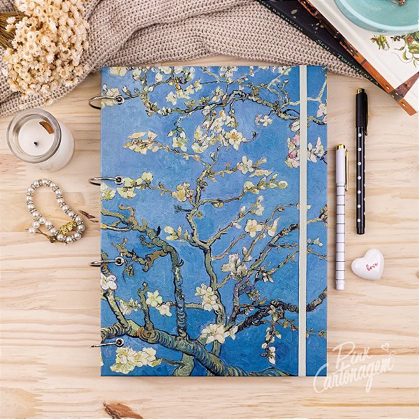 Caderno Argolado A4 - Amendoeira - Vicent Van Gogh