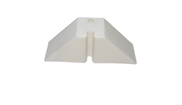 Calço trapézio T40 branco - 2 Furos