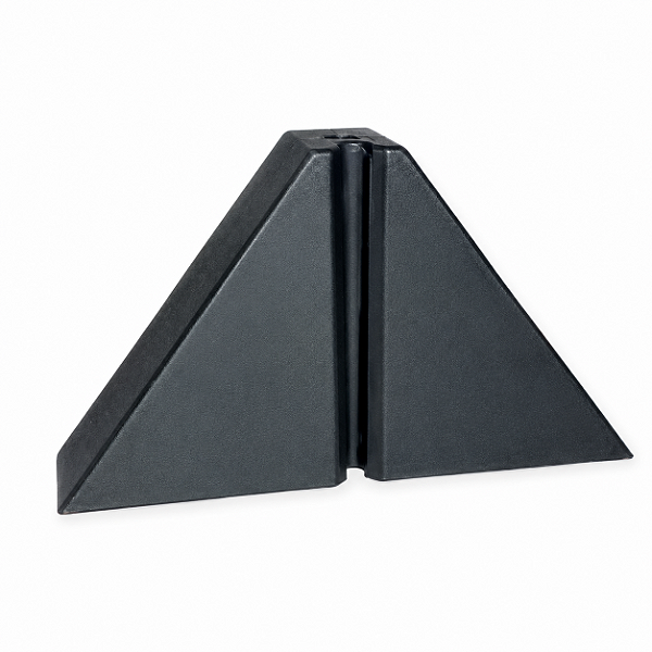 Calço trapézio T100 preto - 2 Furos
