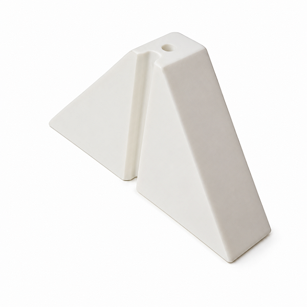 Calço trapézio T100 branco - 2 Furos