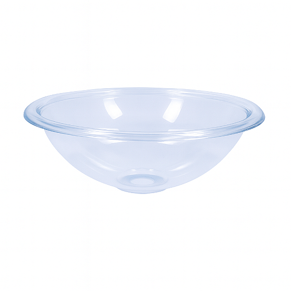 Cuba Plástica Transparente Redonda de Embutir Para Banheiro