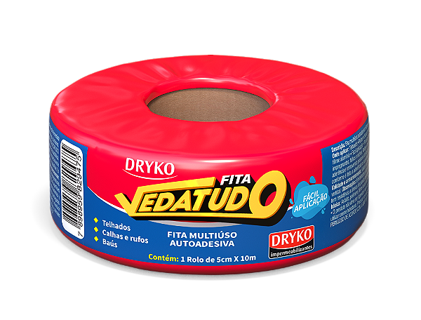 Manta asfáltica adesiva Terracota - 05cm x 10m - VEDATUDO