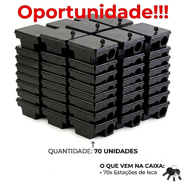 Porta Isca Target - Kit 70 unidades