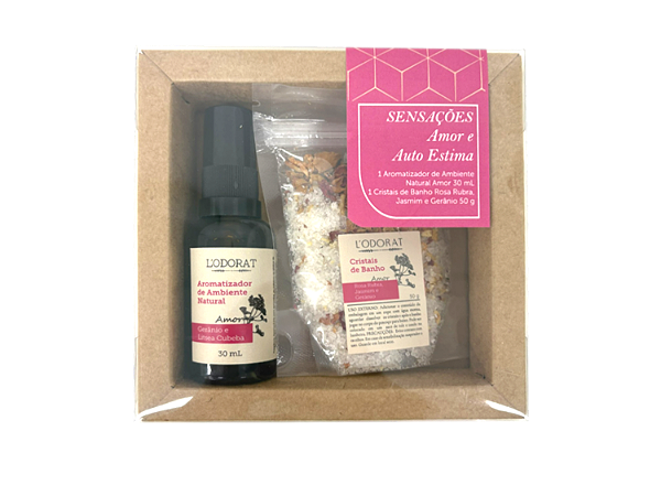 Kit Sensações Amor – Aromatizador e Cristais Aromáticos