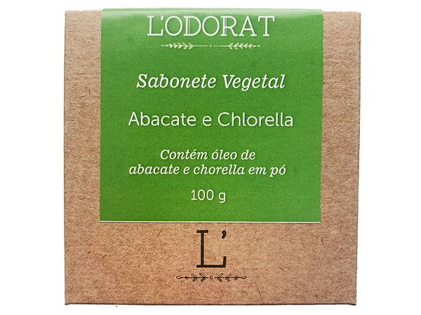 Sabonete Vegetal em Barra - Abacate e Chlorella - 100 g