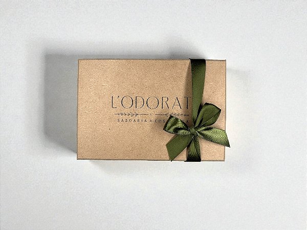 Caixa para Kit com tampa - MDF - para 2 sabonetes