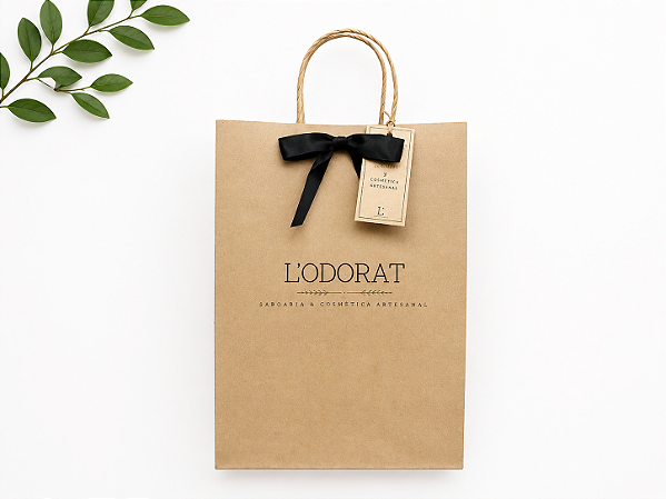 Sacola Kraft L'Odorat para Presente