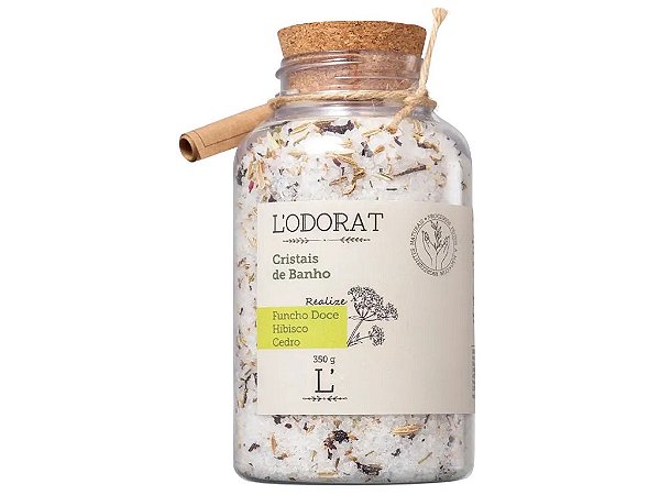 Cristais de Banho - Funcho Doce Hibisco e Cedro - 350 g