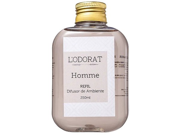 Difusor com Varetas - REFIL - Homme - 250 mL