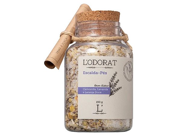 Escalda-Pés - Camomila Lavanda e Laranja Doce - 150 g