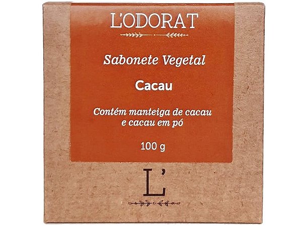 Sabonete Vegetal em Barra - Cacau - 100g