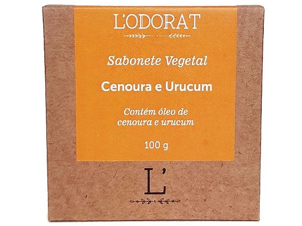 Sabonete Vegetal em Barra - Cenoura e Urucum - 100g