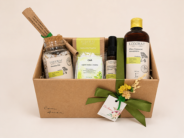 Kit Momento Só Seu – Spa Relaxante com Chá e Aromaterapia