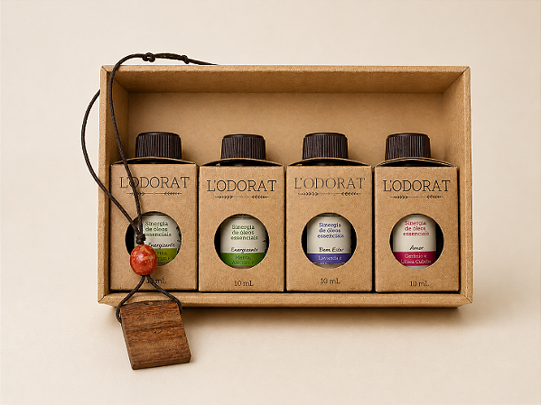 Kit Aromaterapia Completo - 4 Sinergias de Óleos Essenciais
