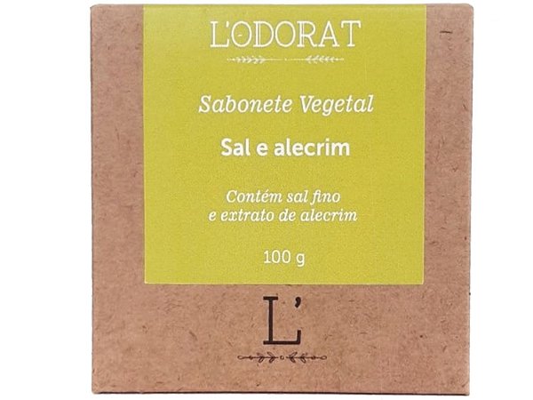 Sabonete Vegetal em Barra - Sal e Alecrim - 100 g