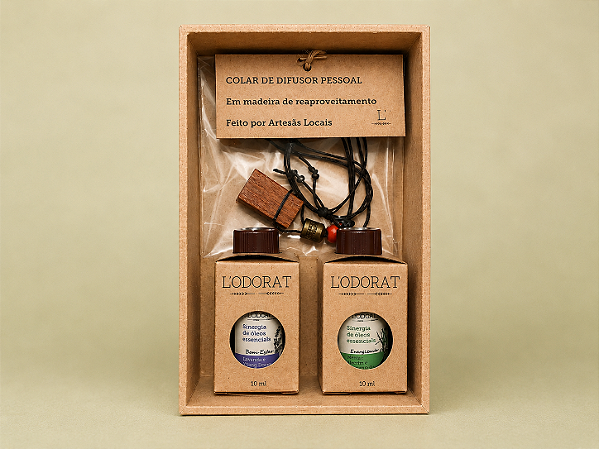 Kit Sinergias Bem-Estar e Energia - Ganhe Colar Difusor Exclusivo