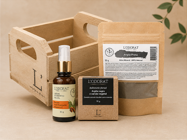 Kit Skin Care – Hidratação Facial e Purificação com Argila