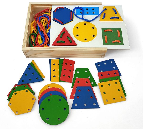 Alinhavos Formas Geometricas 24 Formas Mdf - Jottplay