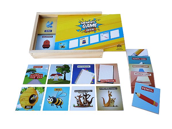 Jogo Memoria Ingles - Memory Game Geral - Jottplay