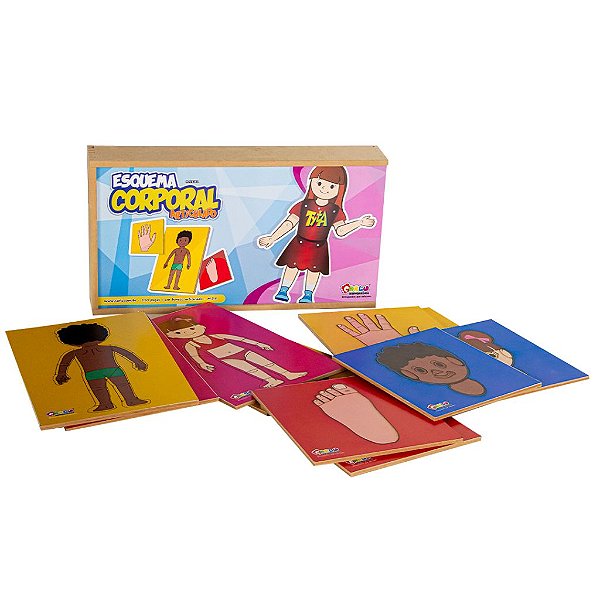 Brinquedo Educativo Esquema Corporal Boneco Com Articulação