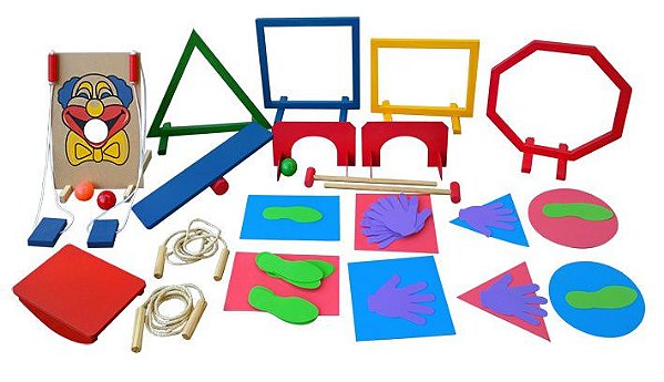 Brinquedo Educativo Linha Movimento Nº2 Atividade Corporal 64 Peças