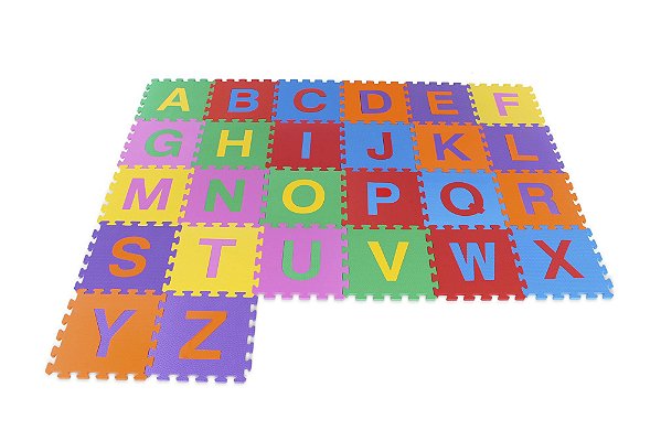 Tapete Educativo Infantil Alfabeto Em E.V.A  Com 26 Peças