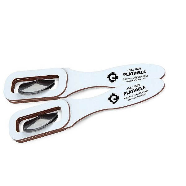Brinquedo Educativo Musicalização Platinela 1 Par Em Mdf - Carlu