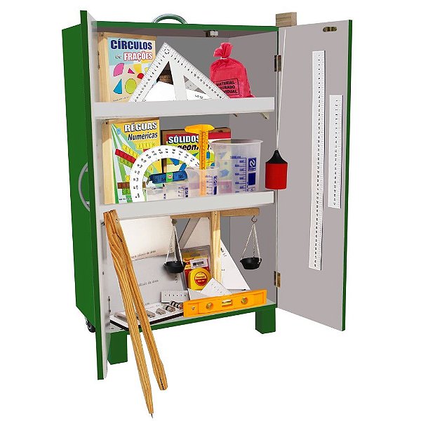Brinquedo Educativo Armario Metrico Pesos E Medidas Em Mdf - Carlu