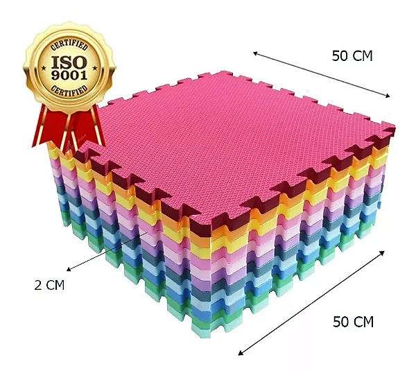 Tatame Eva 50x50x2cm 20mm Diversas Cores