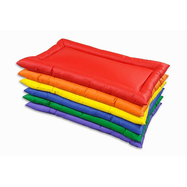 Colchonete Napa Borda Espuma 120x80cm Costura Reforçada Azul