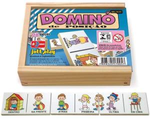 Brinquedo Educativo Dominó Posição 28 Peças