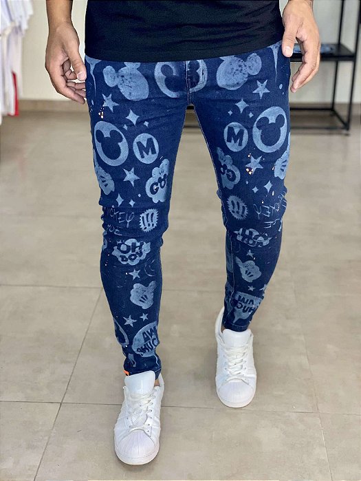 Calça Jeans Super Skinny Mickey - John Jones