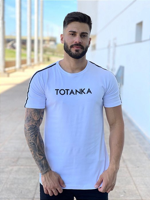 Camiseta Branca Striped - Totanka