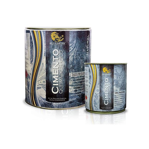 Tinta Cimento Queimado Natural - Kit 4,5L