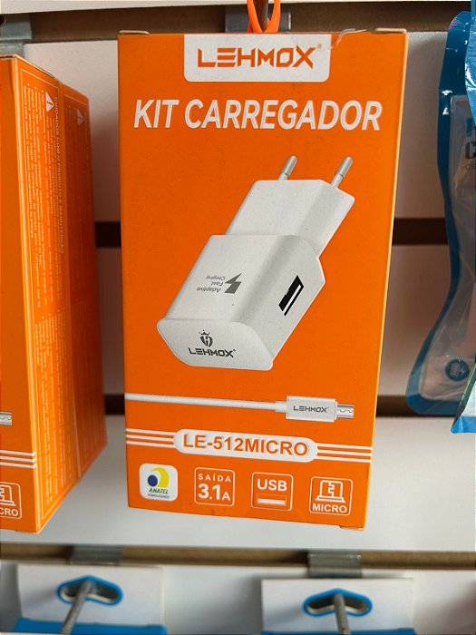 CARREGADOR USB 3.4A LEHMOX- MICRO