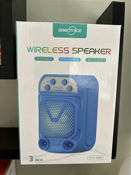CAIXA DE SOM WIRELEES SPEAKER - GREATNICE
